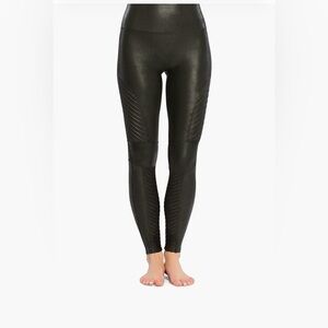 Spanx faux leather moto leggings S